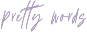 Logo pretty words